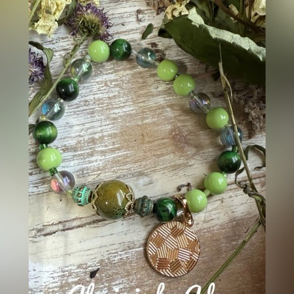 Alquimia Green and Gold Bracelet - Picture 1 of 1